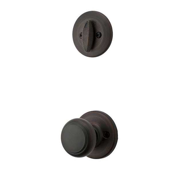 Cove Knob Interior Single Cylinder Handleset Trim